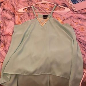 Light blue flowy top rue 21